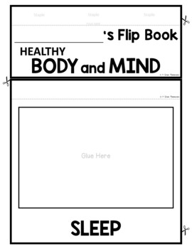 Healthy Body and Mind FLIP Book Healthy Habits Exercise Sleep and Nutrition 3 Healthy Body and Mind FLIP Book Healthy Habits Exercise Sleep and Nutrition 2