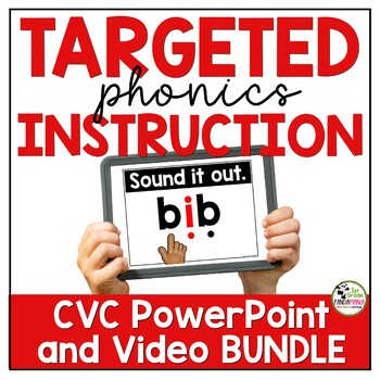 CVC Words Phonics Instruction & Centers PowerPoints & Videos BUNDLE SOR Aligned 1 CVC Words Phonics Instruction & Centers PowerPoints & Videos BUNDLE SOR Aligned