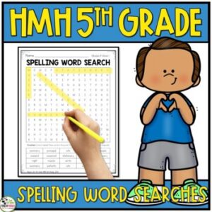 Into Reading 5th Grade Spelling Word Searches (Aligned with 2020 HMH)