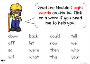HMH Into Reading Kindergarten BOOM CARDS Module 7 Sight Words Construction 2 HMH Into Reading Kindergarten BOOM CARDS Module 7 Sight Words Construction 1