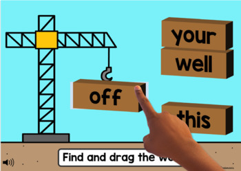 HMH Into Reading Kindergarten BOOM CARDS Module 7 Sight Words Construction 4 HMH Into Reading Kindergarten BOOM CARDS Module 7 Sight Words Construction 3