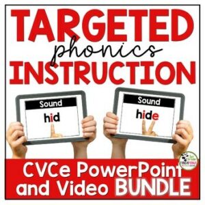 CVCe Words Phonics Instruction & Centers PowerPoints & Videos SOR-Aligned BUNDLE