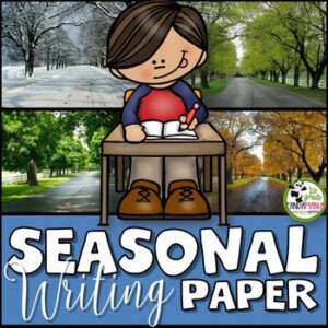 Seasons and Holidays Writing Paper (Lined) for Primary Grades