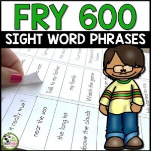 Fry Sight Words Phrases for First 600 Sight Words (Editable and Label Ready)
